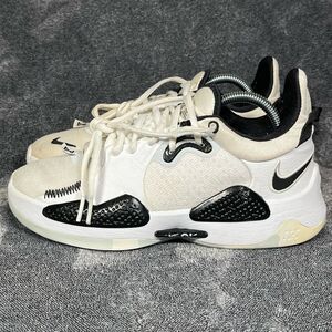 Nike Paul George PG 5 TB Basketball Shoe Mens 7.5 White Black Athletic Sneaker